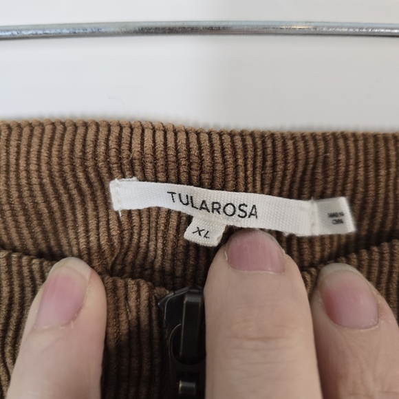 Tularosa Revolve Rachel Corduroy Kick Flare Pant XL Brown Toffee - Picture 7 of 8
